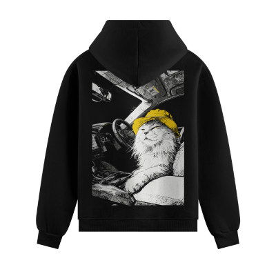 PRDGY Highway Feline Oversized Hoodie