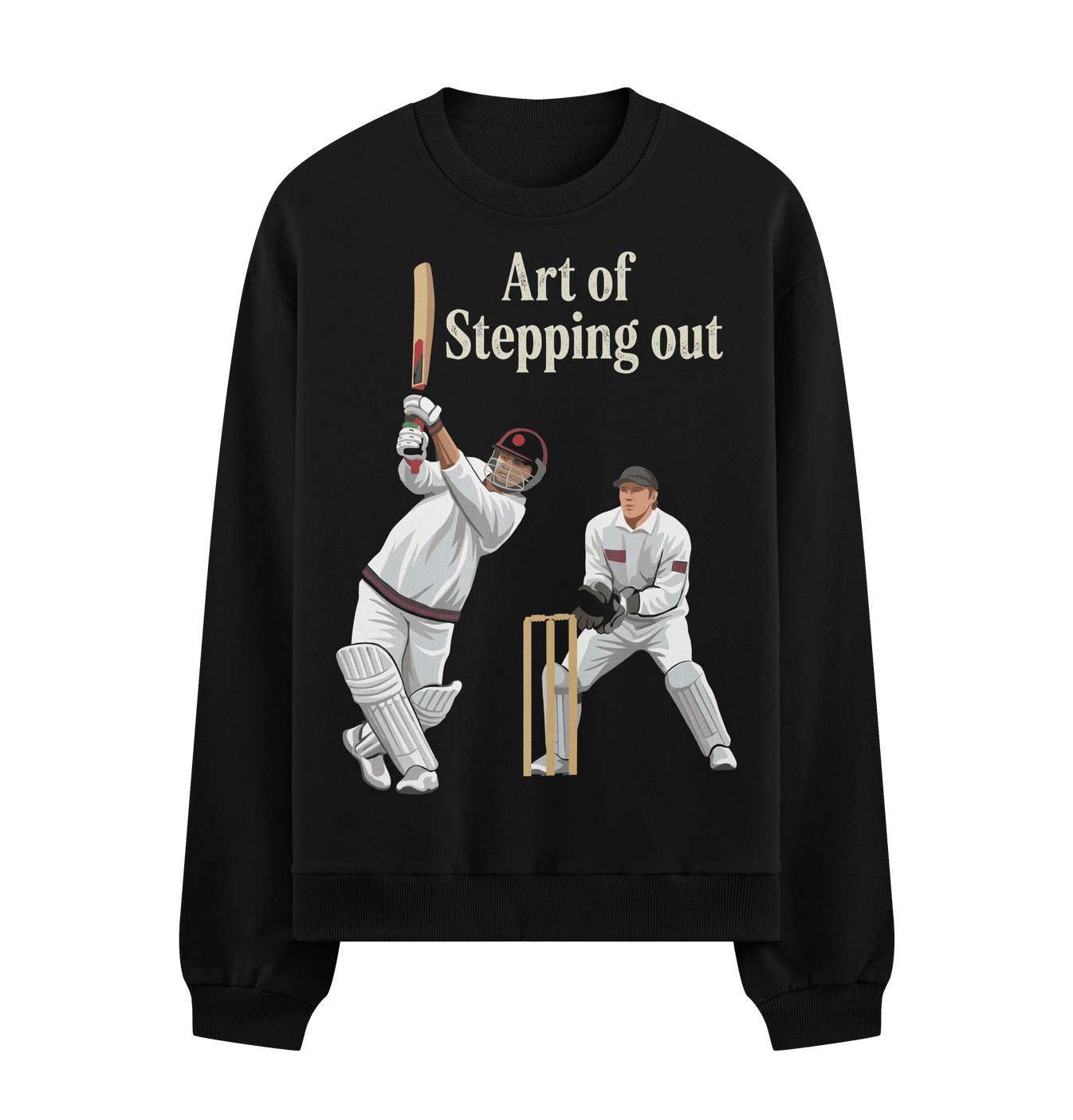 Art Of Stepping Out artwork on PRDGY sweatshirt
