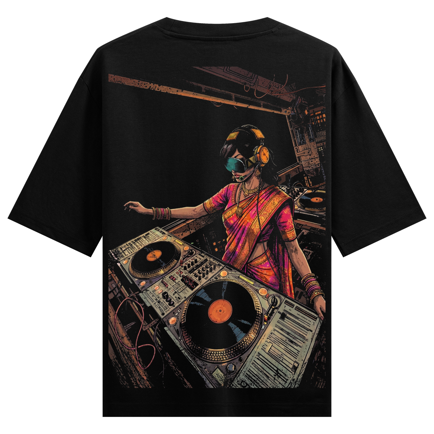 PRDGY Saree Spin Oversized T-shirt