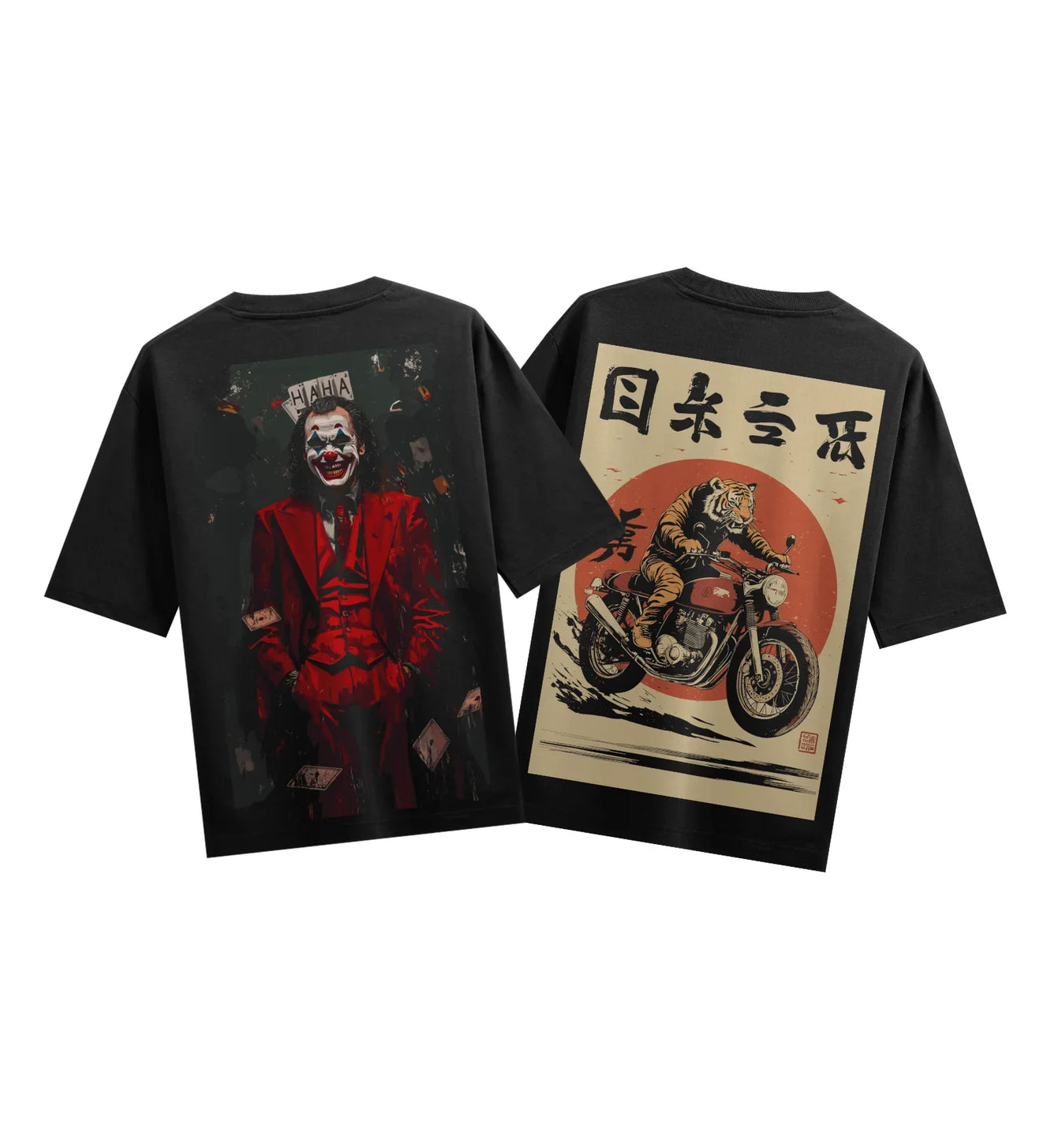Joker artwork on PRDGY oversized t-shirt