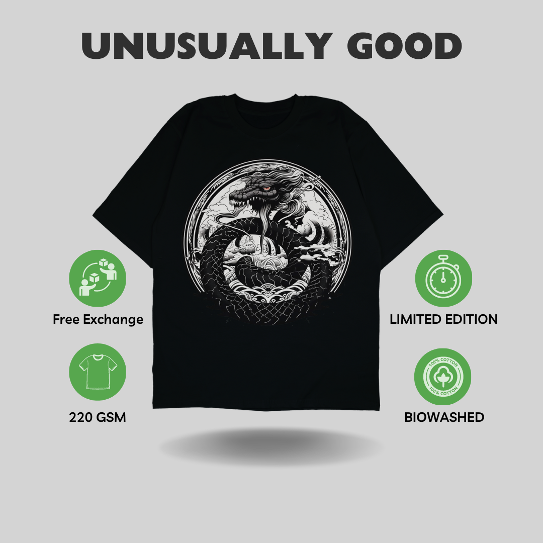 Dragon Snake Oversized T-Shirt