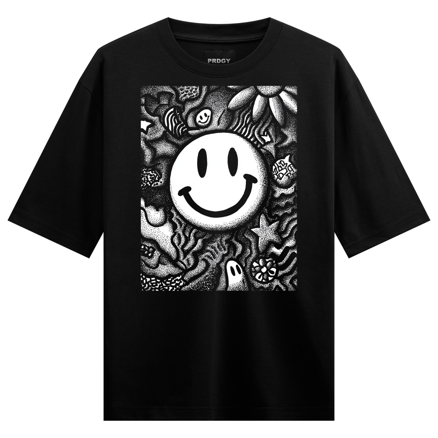 PRDGY Cosmic Smile Oversized T-shirt