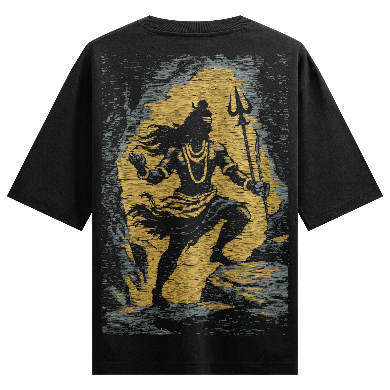 Shiva artwork on PRDGY oversized t-shirt