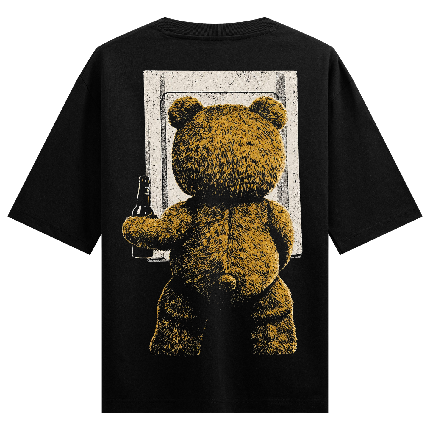 PRDGY Bear Reflection Oversized T-shirt