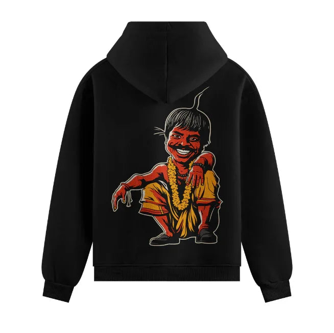 Indian Character artwork on PRDGY hoodie
