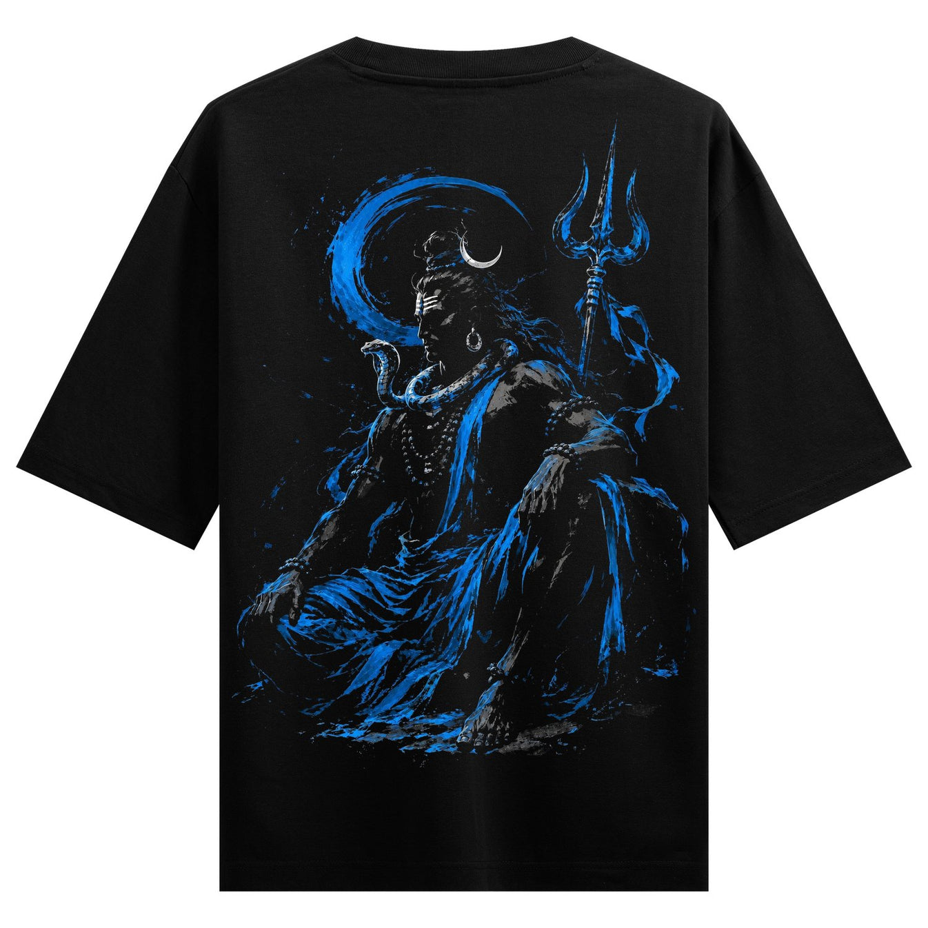 lord shiva t shirt artwork on PRDGY oversized t-shirt