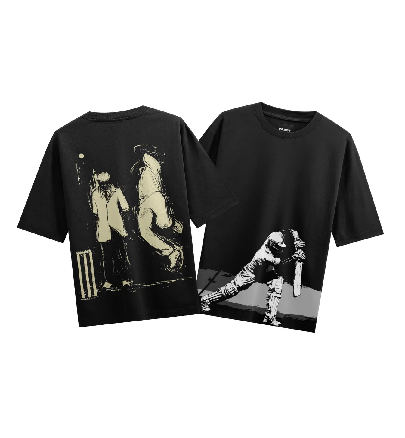 Cricket artwork on PRDGY oversized t-shirt