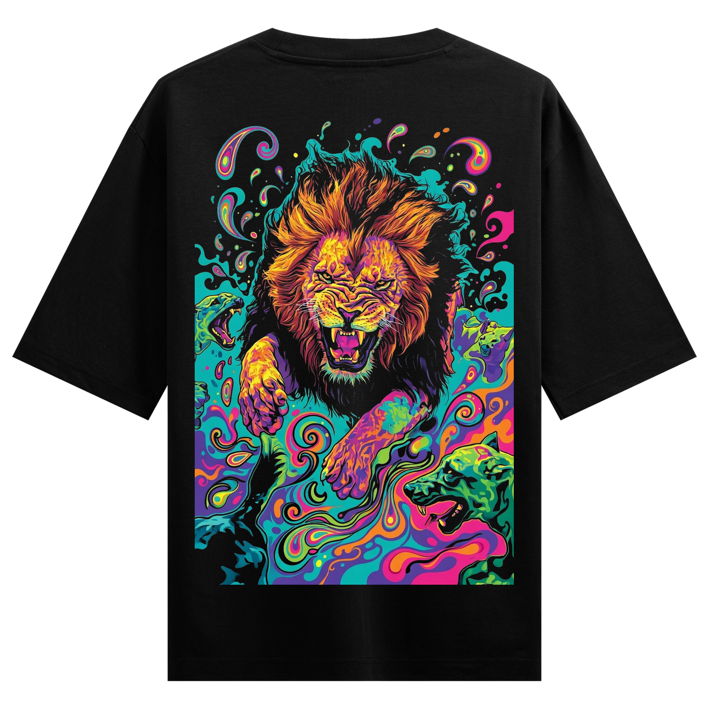 PRDGY Psychedelic Hunting Oversized T-shirt
