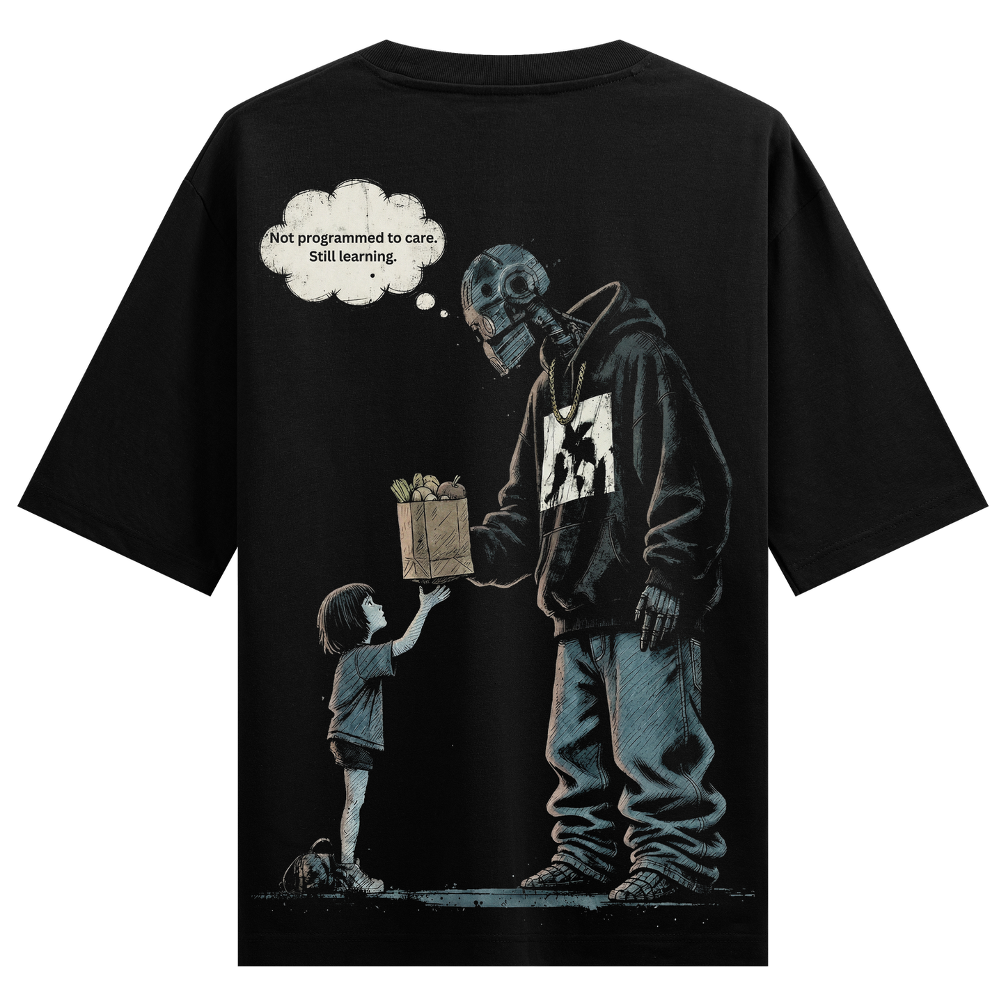 PRDGY Unusual AI Oversized T-shirt