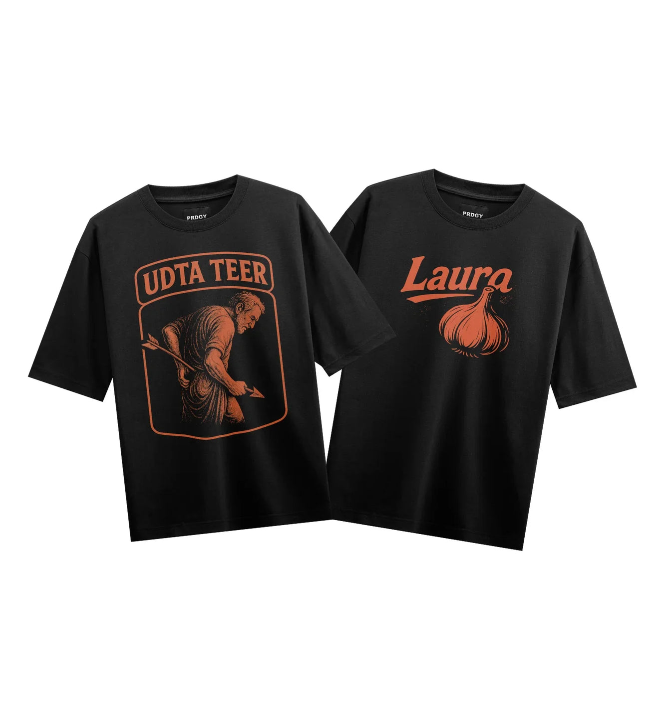 UDTA TEER Laura artwork on PRDGY oversized t-shirt