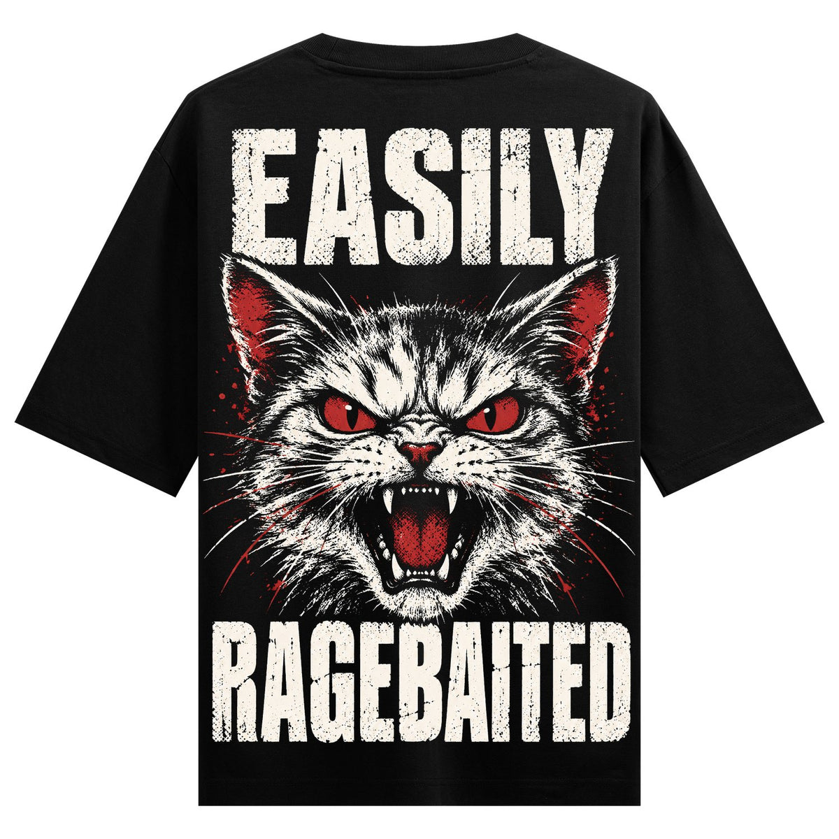 Ragebait Cat Oversized T-Shirt