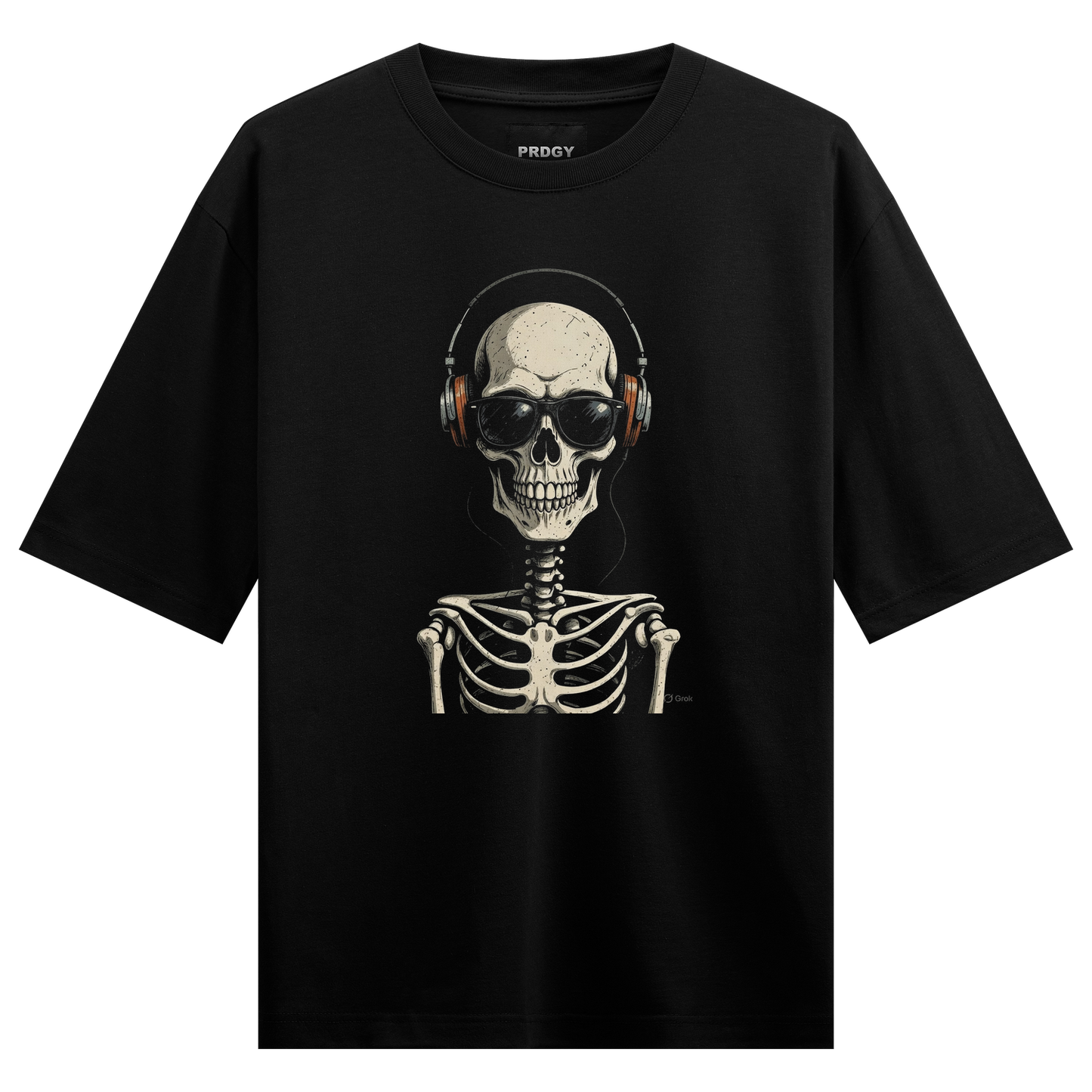 PRDGY Skull Beats Oversized T-shirt