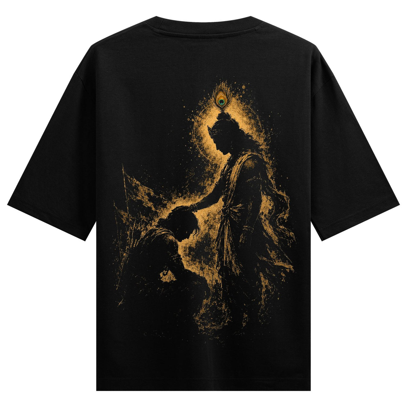 Peacock Crown artwork on PRDGY oversized t-shirt