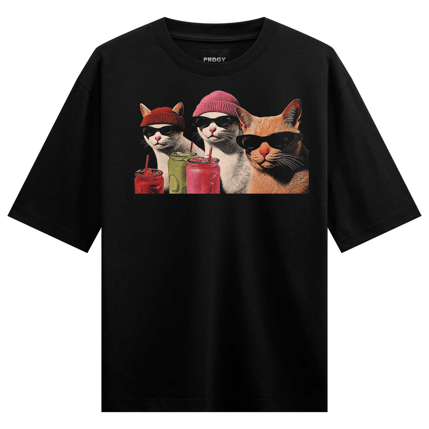 PRDGY Chill Cats Oversized T-shirt