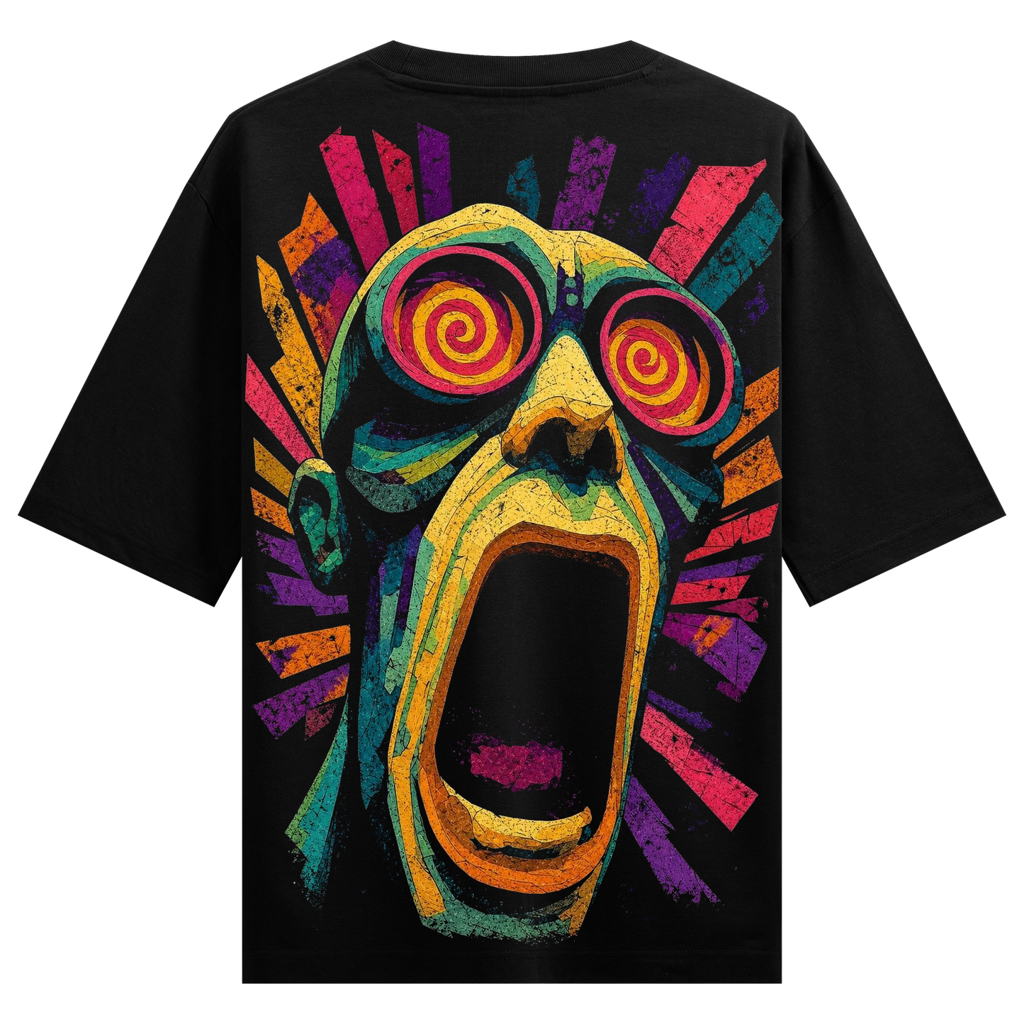 PRDGY Psychedelic Scream Oversized T-shirt