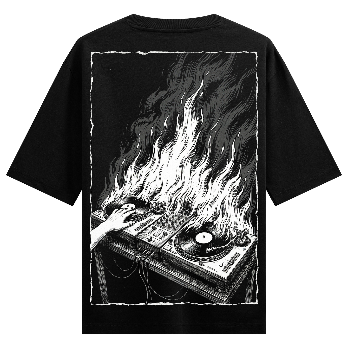PRDGY Burning Beats Oversized T-shirt