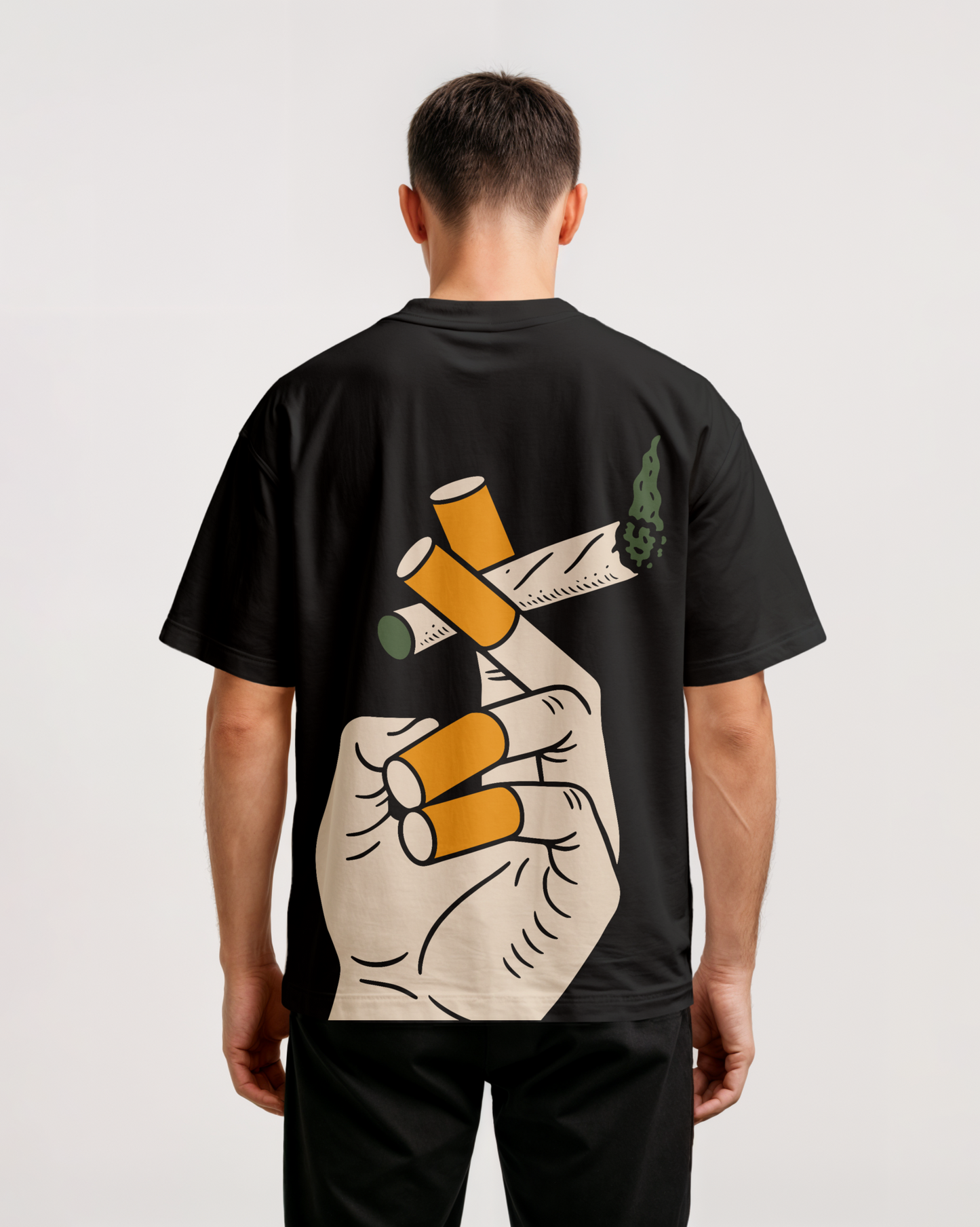 Choli-Daman Back Oversized T-Shirt