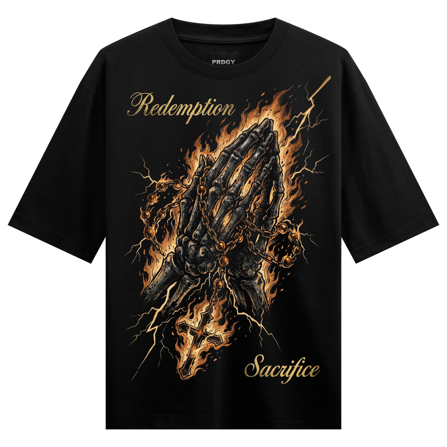 PRDGY Fiery Redemption Oversized T-shirt