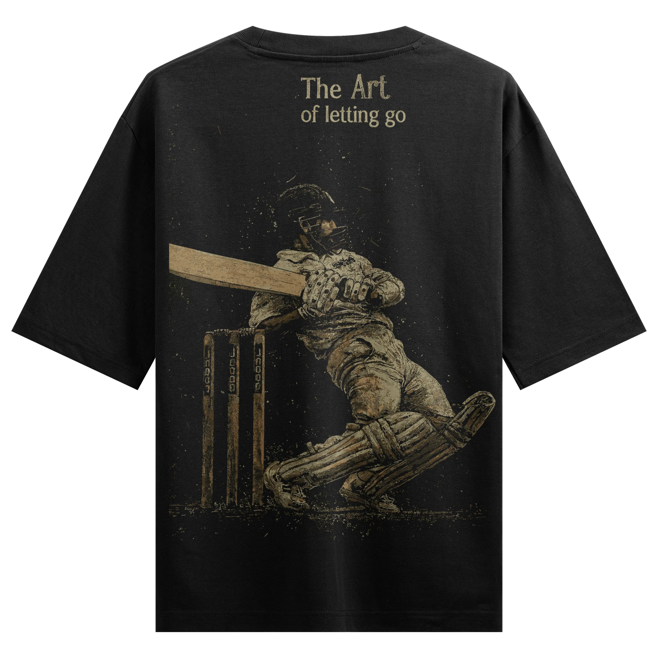 The Art Of Letting Go artwork on PRDGY oversized t-shirt