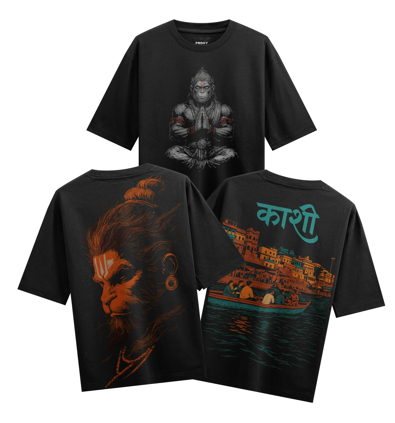 Hanuman artwork on PRDGY oversized t-shirt