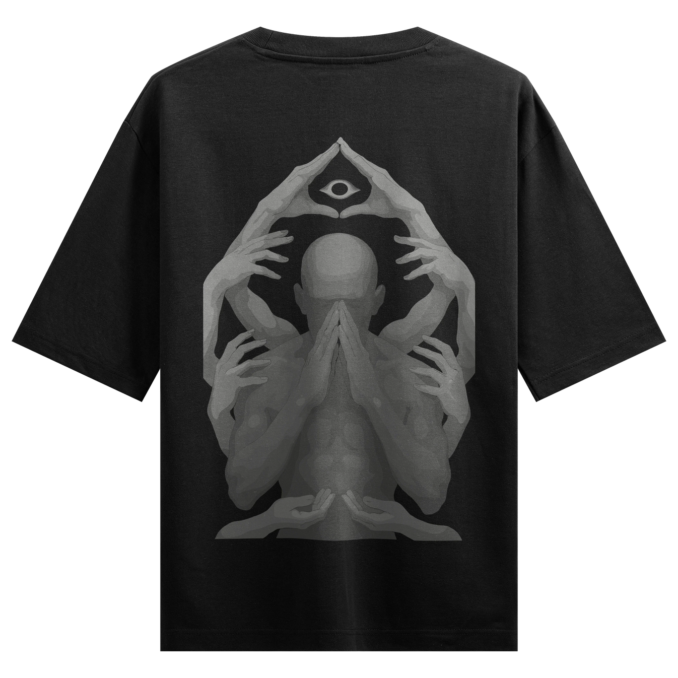 Third Eye artwork on PRDGY oversized t-shirt