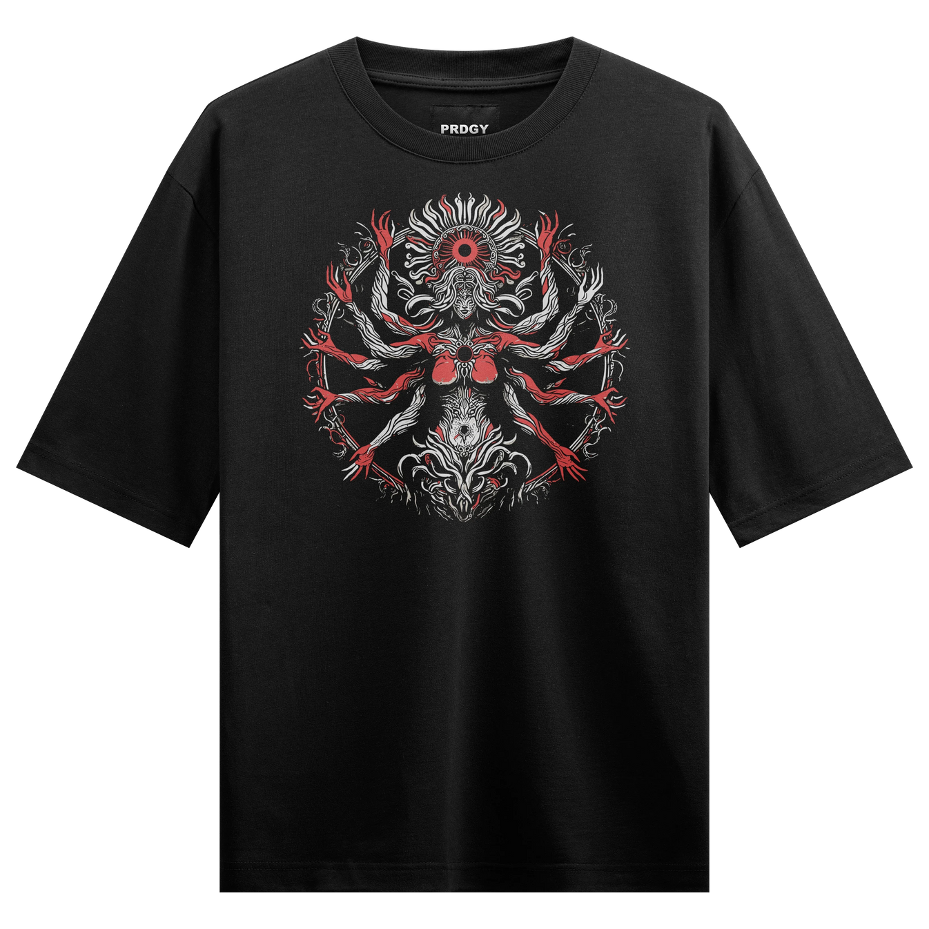 Kali artwork on PRDGY oversized t-shirt