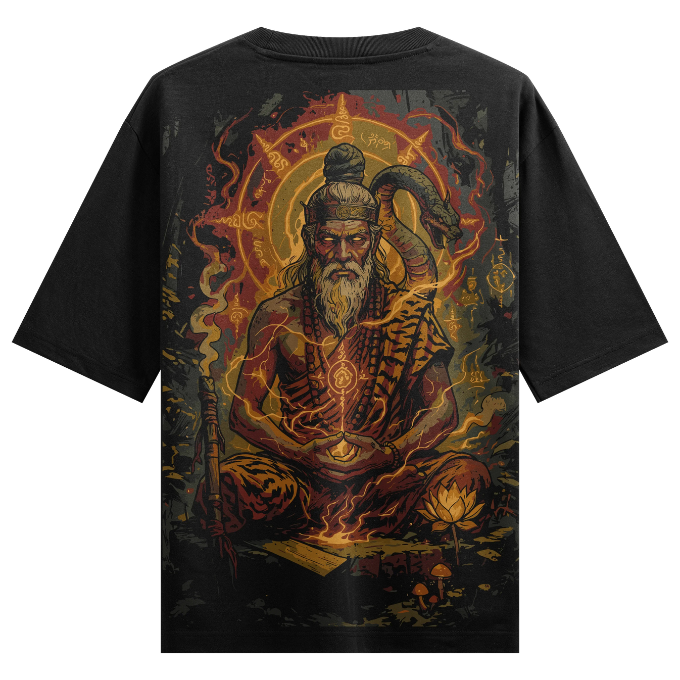Shiva artwork on PRDGY oversized t-shirt