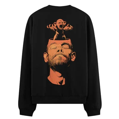 PRDGY Alien in Hypothalamus Oversized Sweatshirt