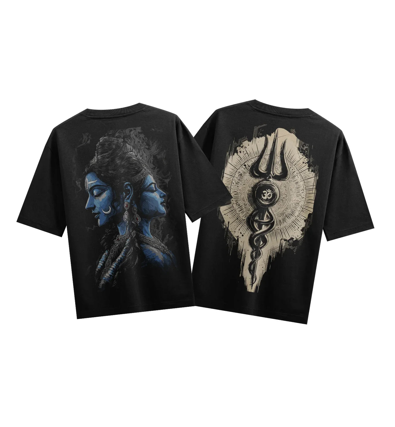 Shiva artwork on PRDGY oversized t-shirt