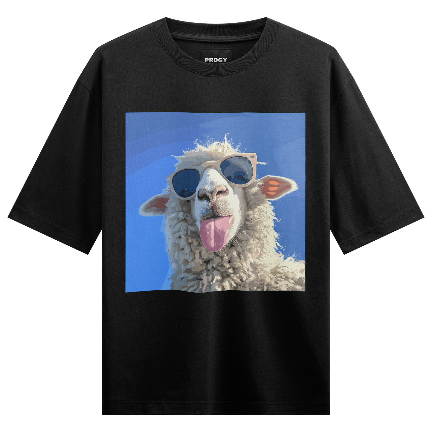 PRDGY BORN TO POST Front Oversized T-Shirt