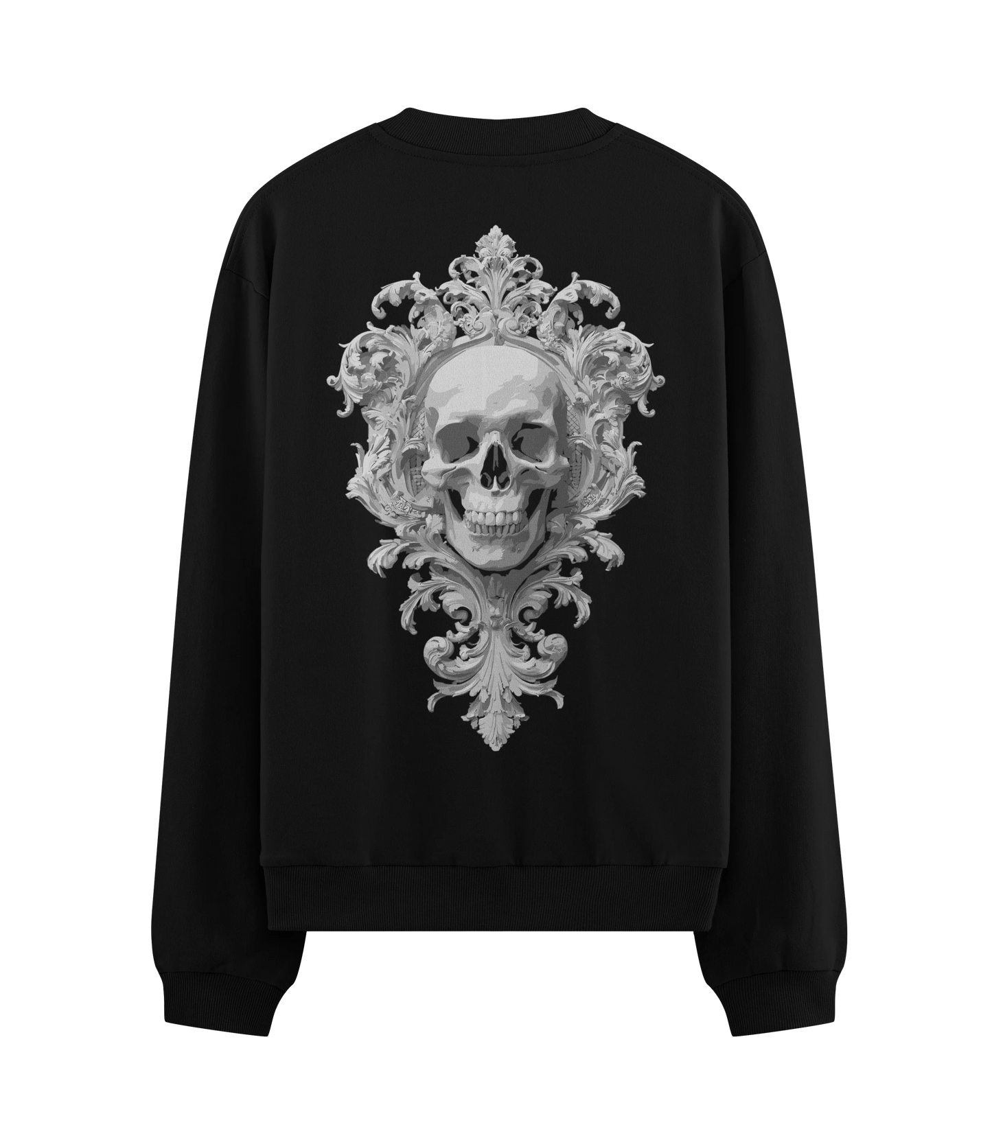 PRDGY Baroque Skull Oversized Sweatshirt