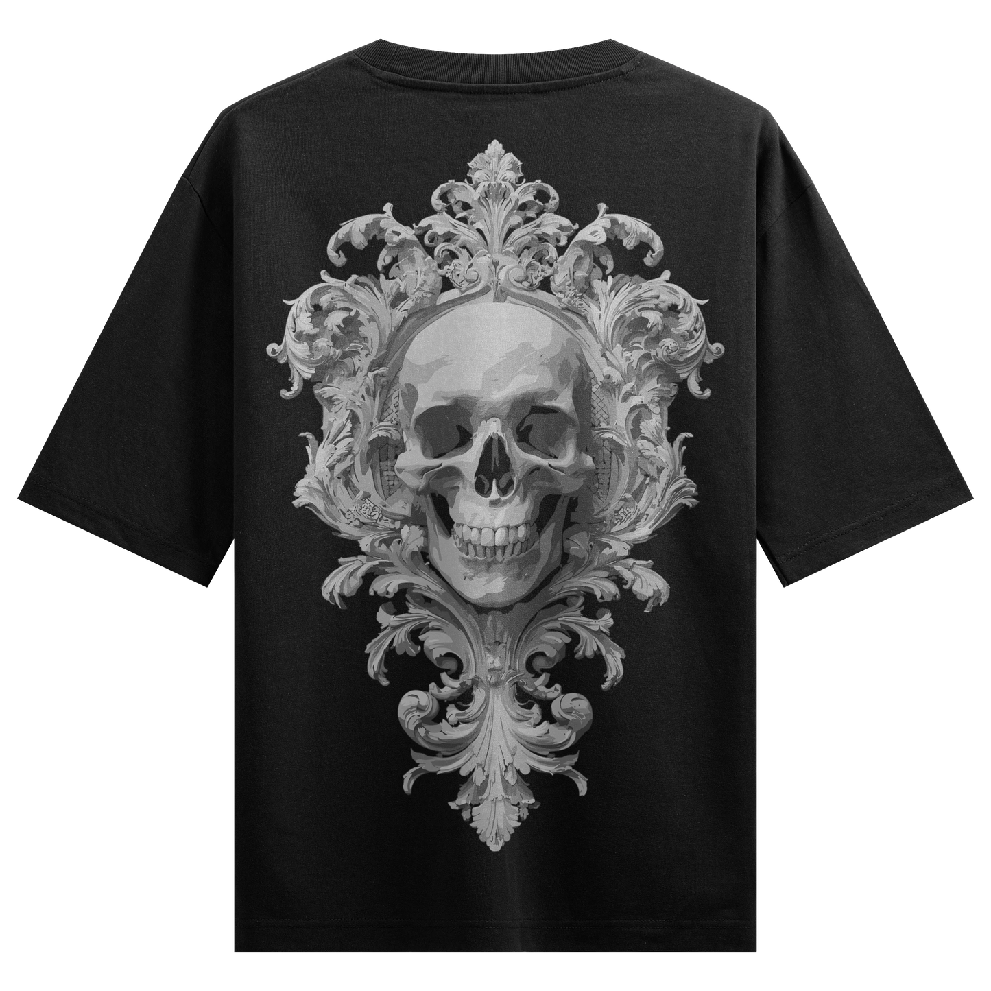 PRDGY Baroque Skull Oversized T-Shirt