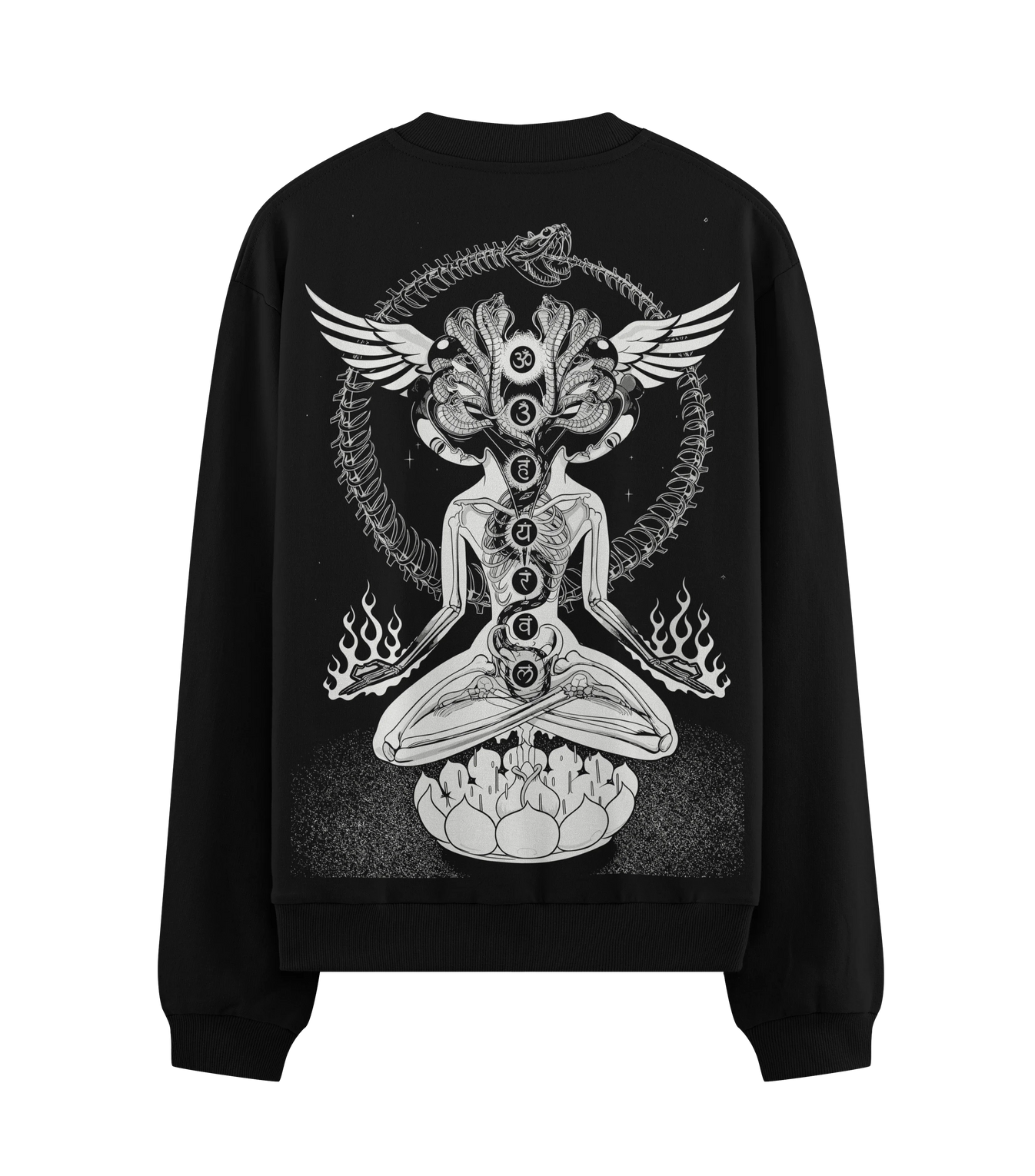 Chakras artwork on PRDGY sweatshirt