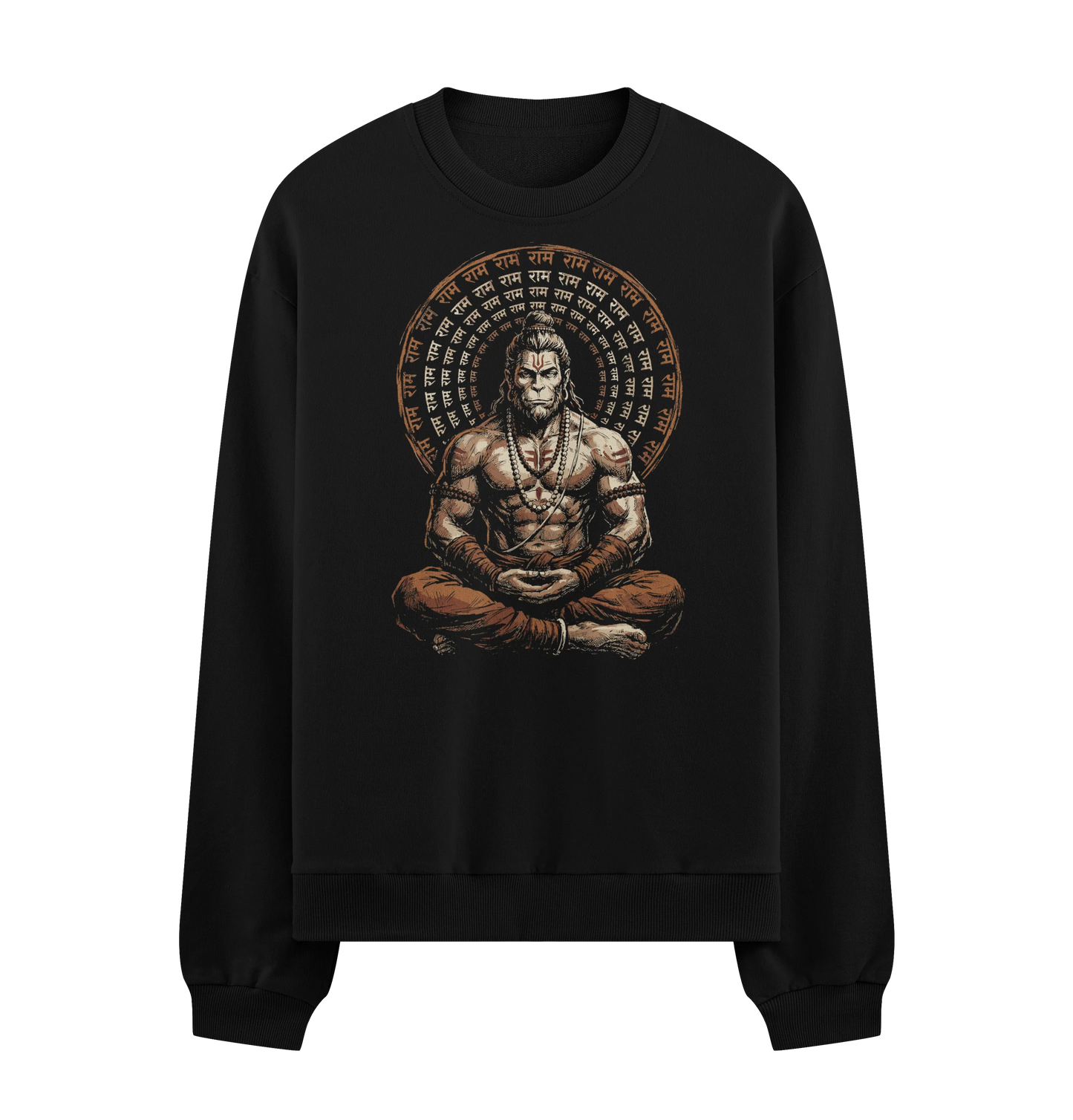 PRDGY Bhakt Shakti Front Oversized Sweatshirt