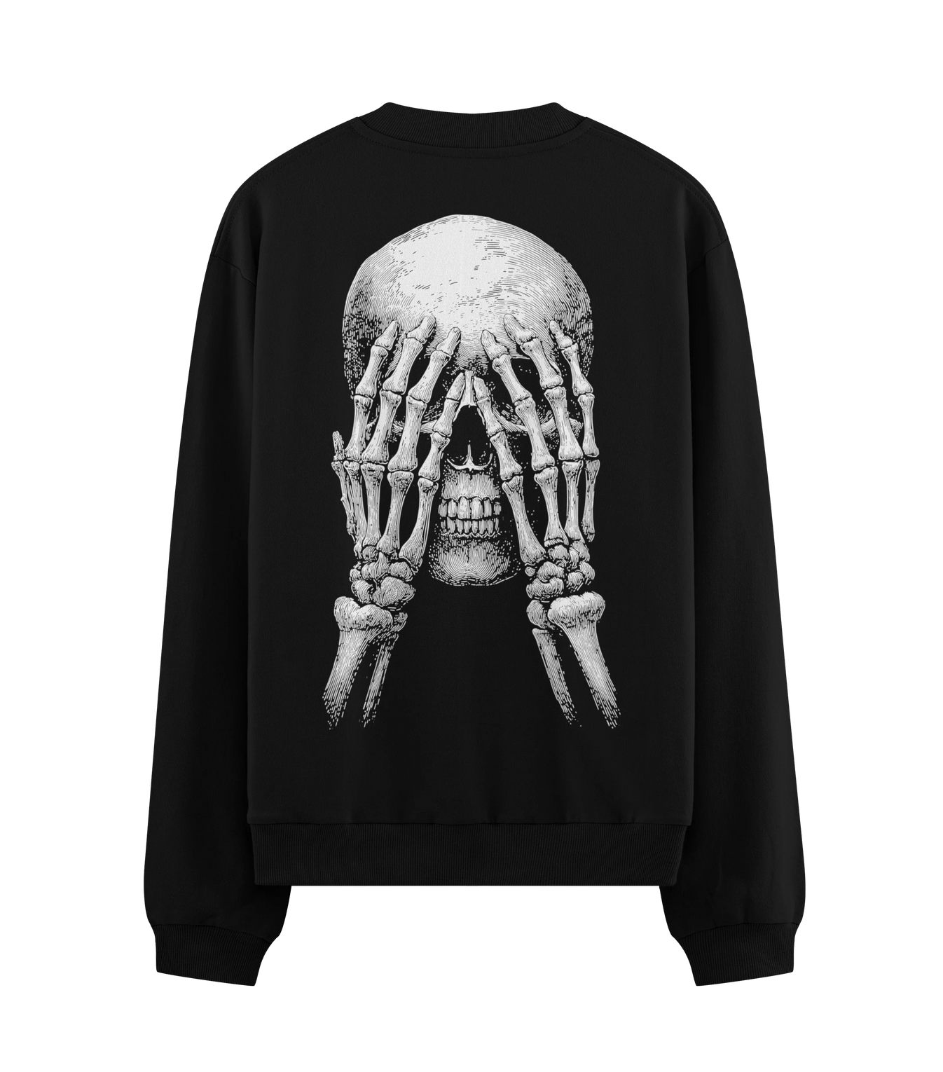 Gothic Skull artwork on PRDGY sweatshirt