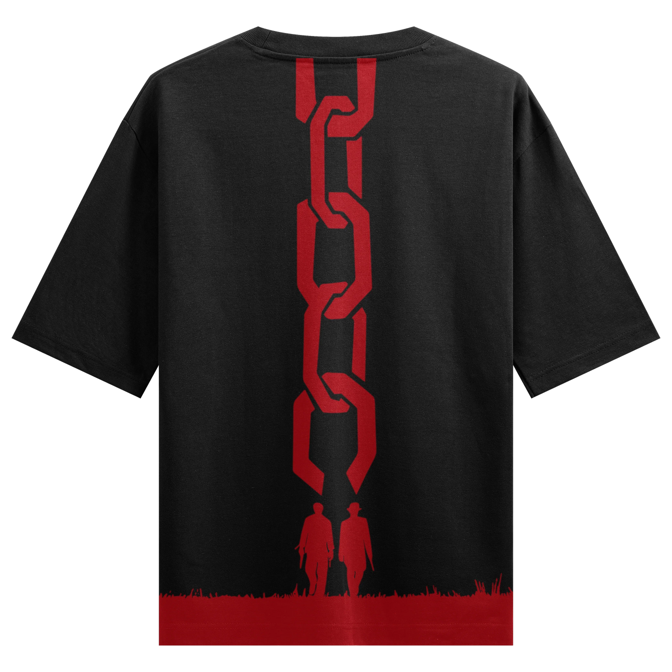 Chain artwork on PRDGY oversized t-shirt
