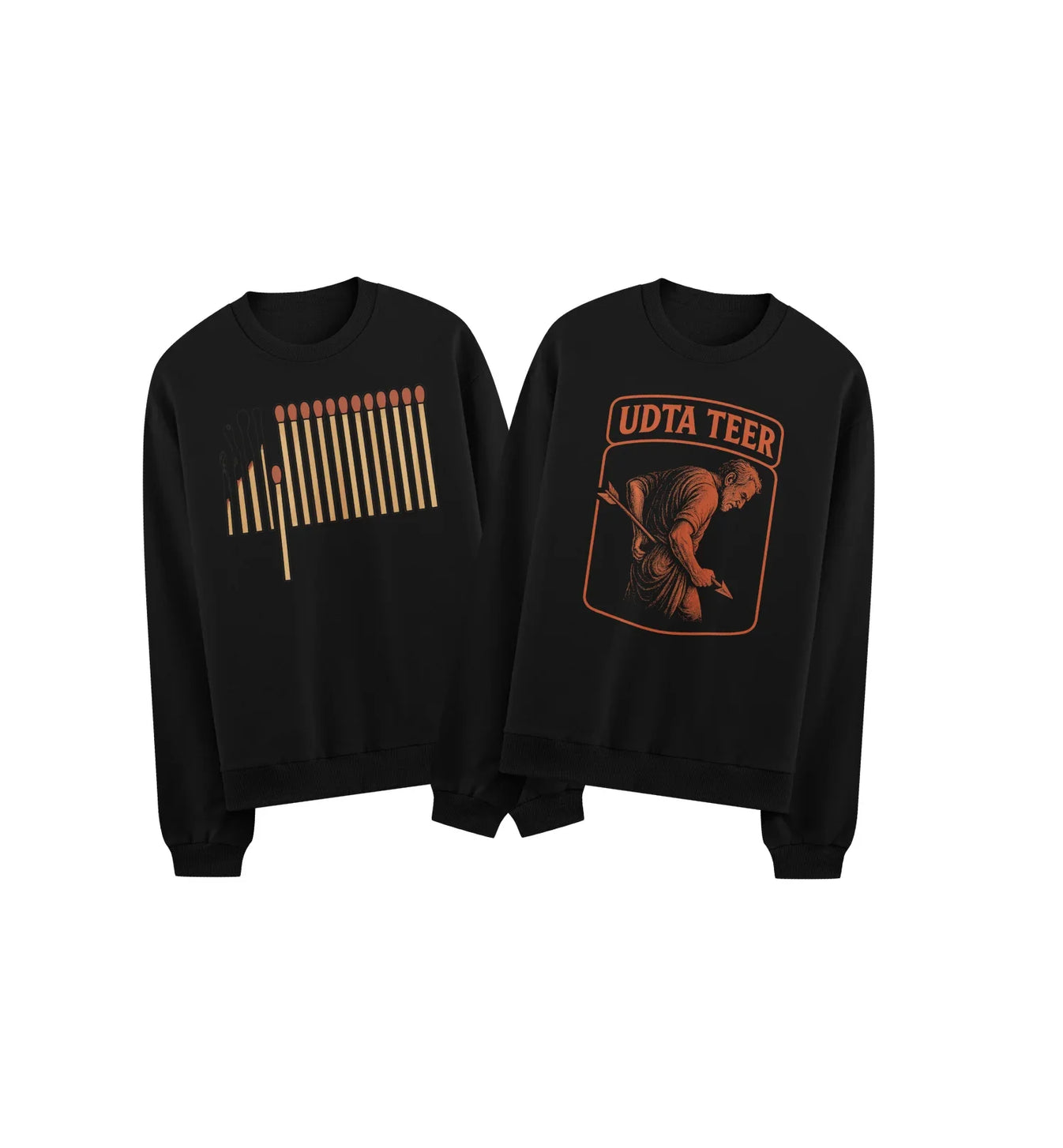 UDTA TEER artwork on PRDGY sweatshirt