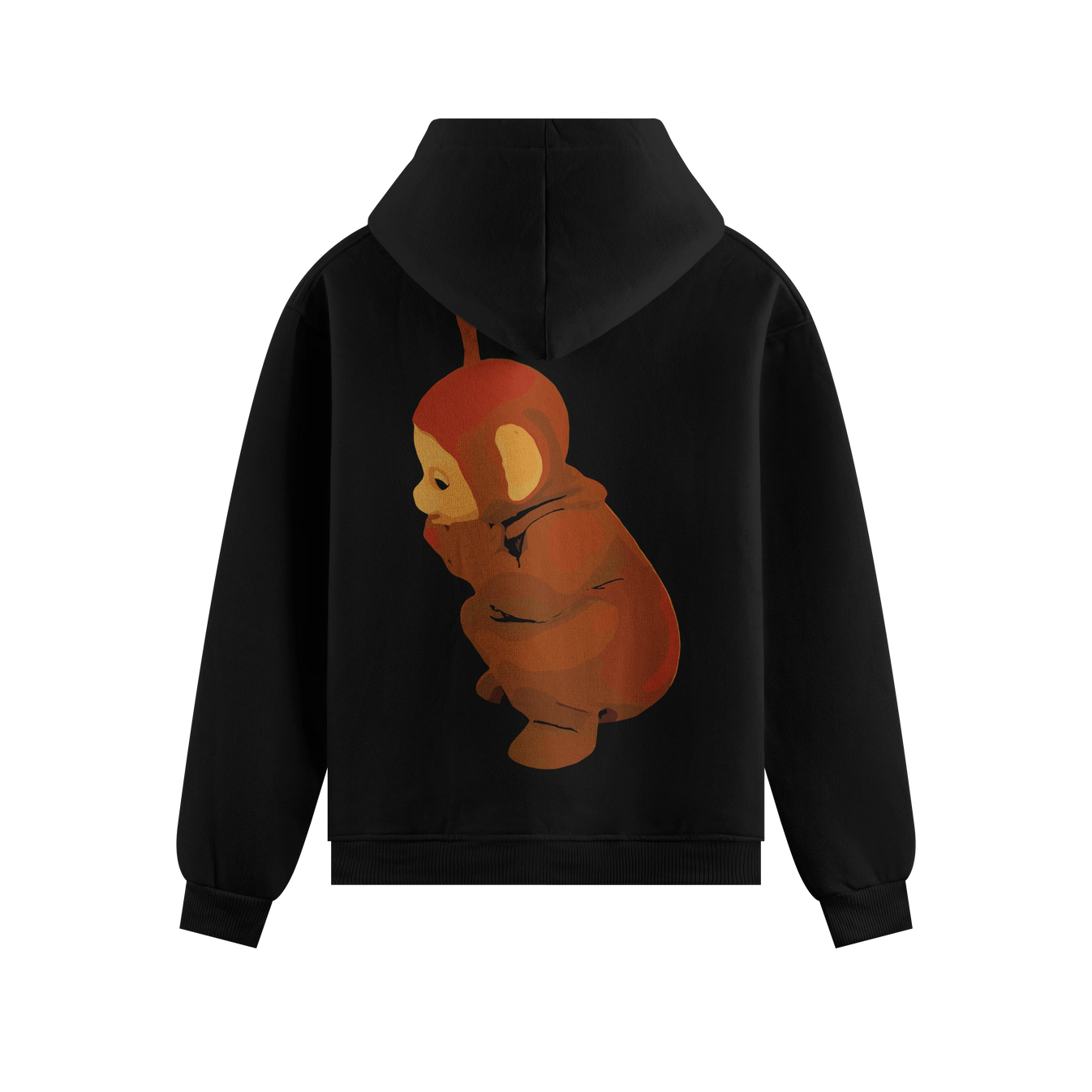 Tinky Winky artwork on PRDGY hoodie