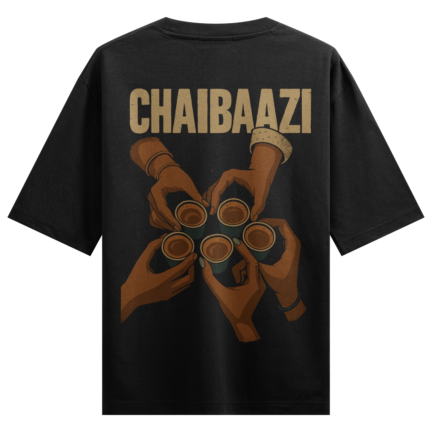 PRDGY CHAI BAAZI Oversized T-Shirt