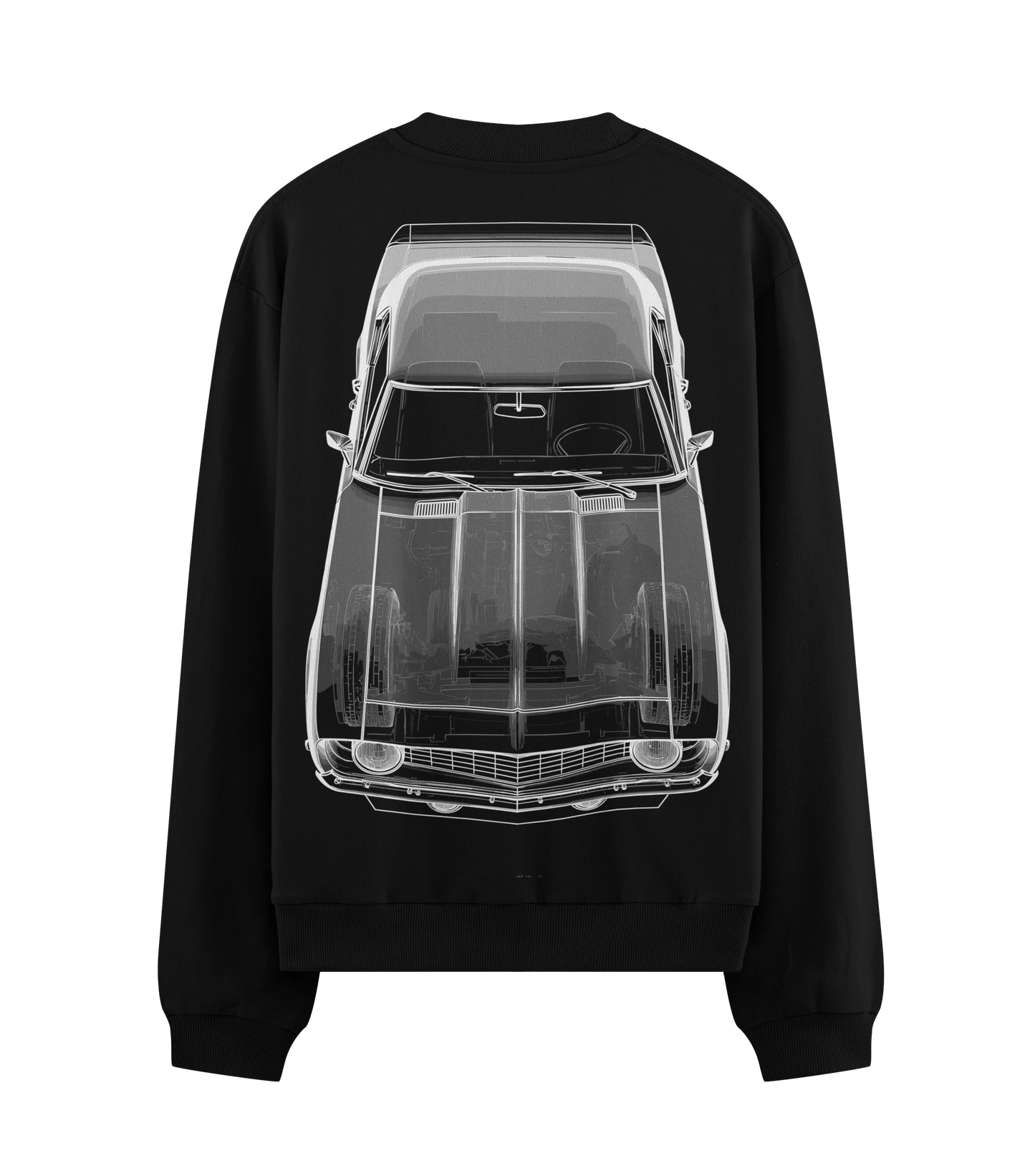 PRDGY Camaro Blueprint Oversized Sweatshirt