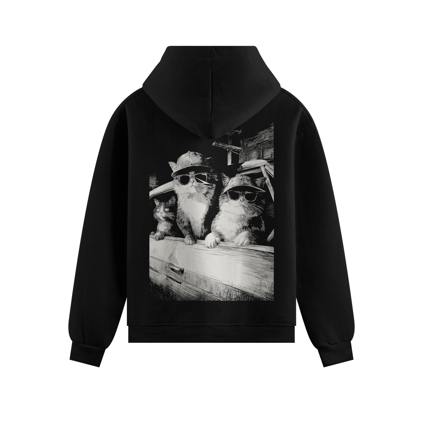 PRDGY Cool Cats Oversized Hoodie
