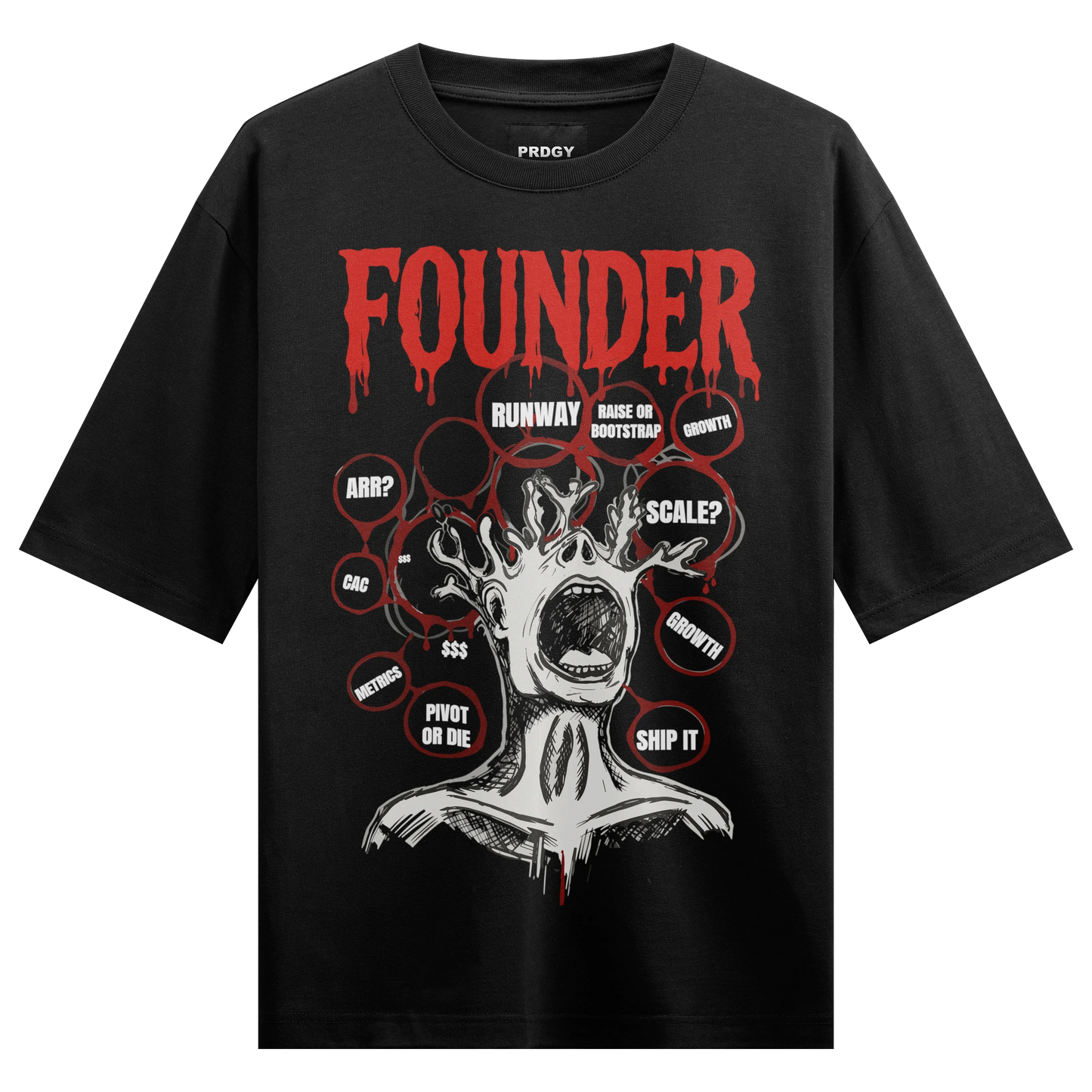 PRDGY Bijness Vijness Oversized T-Shirt