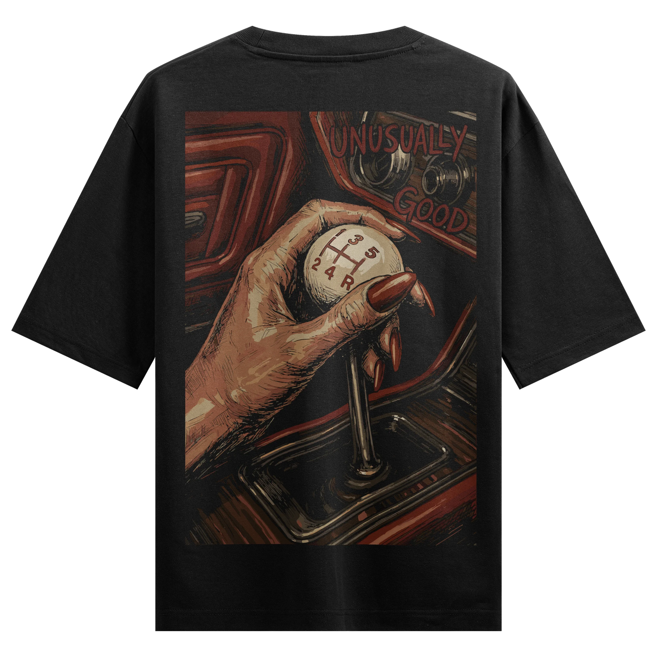 UNUSUALLY GOOD artwork on PRDGY oversized t-shirt