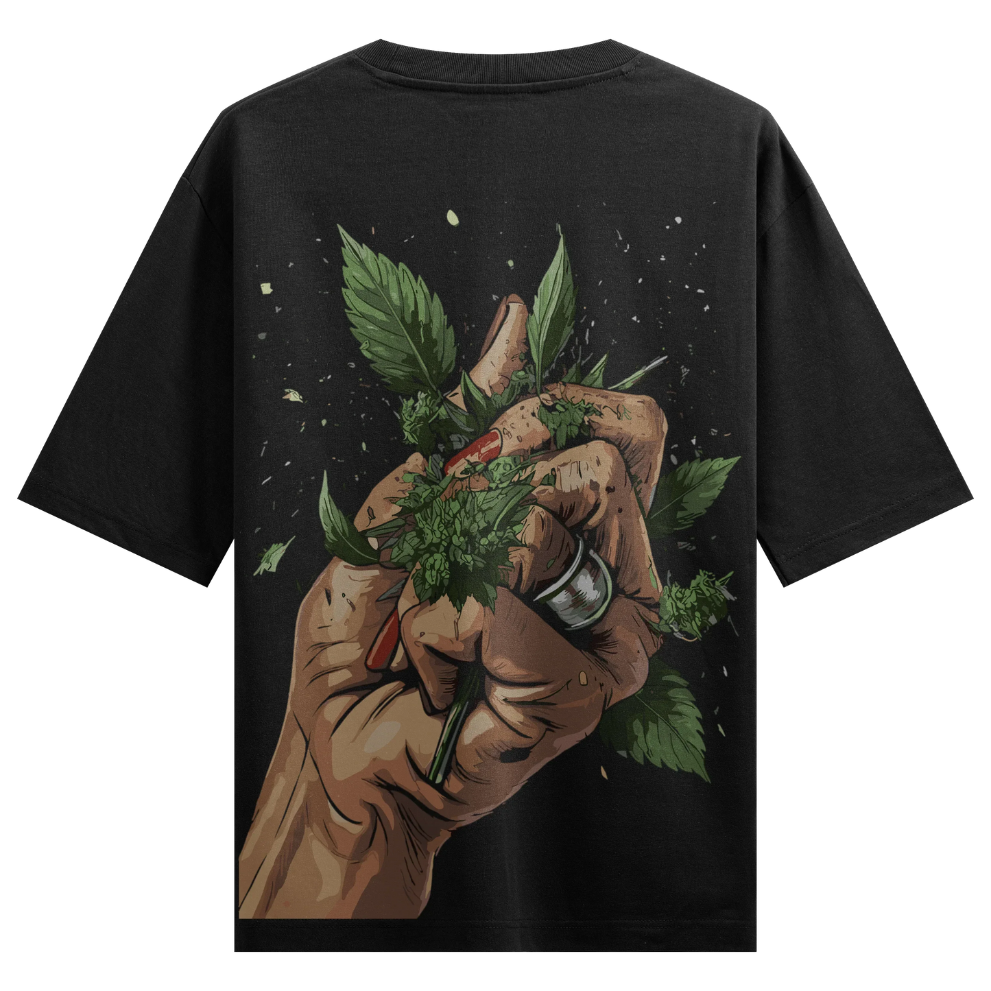 PRDGY Green Crush Oversized Collar Shirt