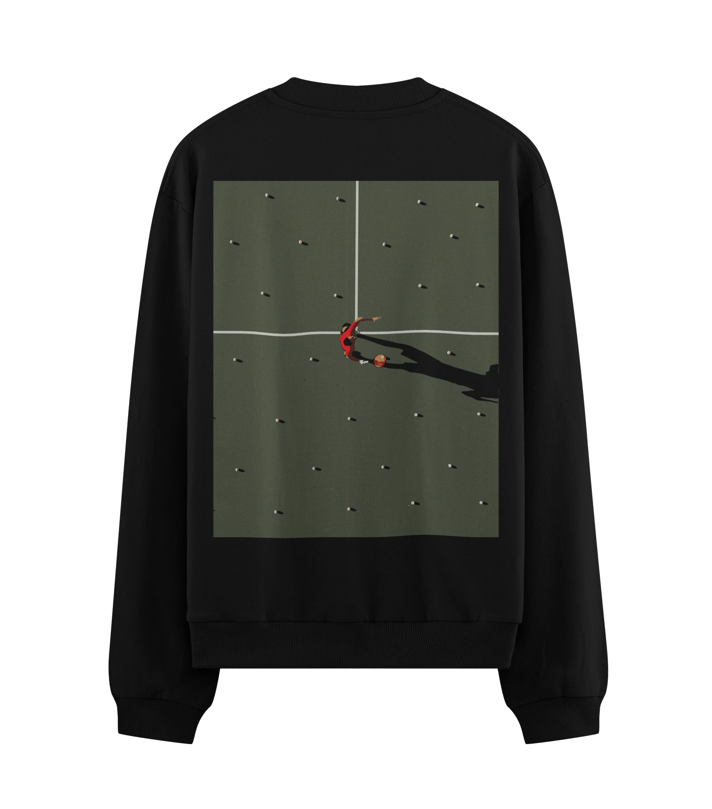 PRDGY Green Drill Oversized Sweatshirt