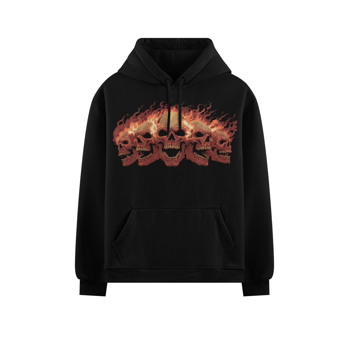 Gothic Skull artwork on PRDGY hoodie