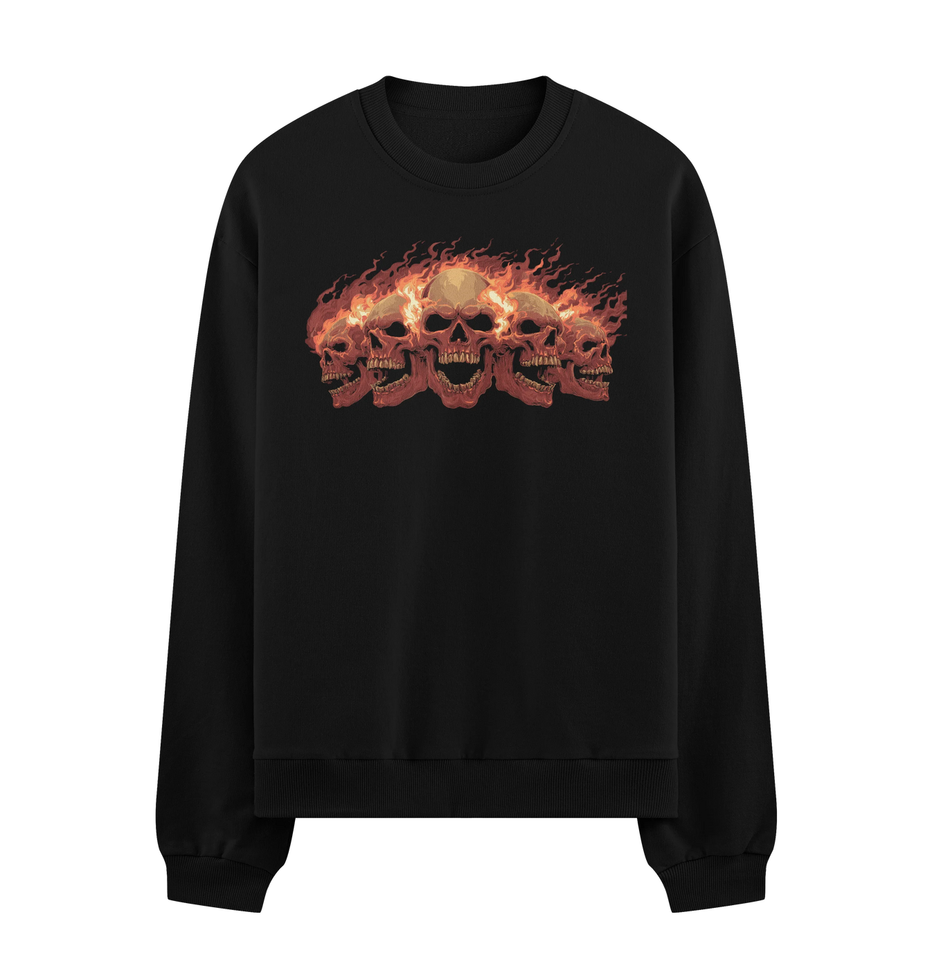 Gothic Skull artwork on PRDGY sweatshirt