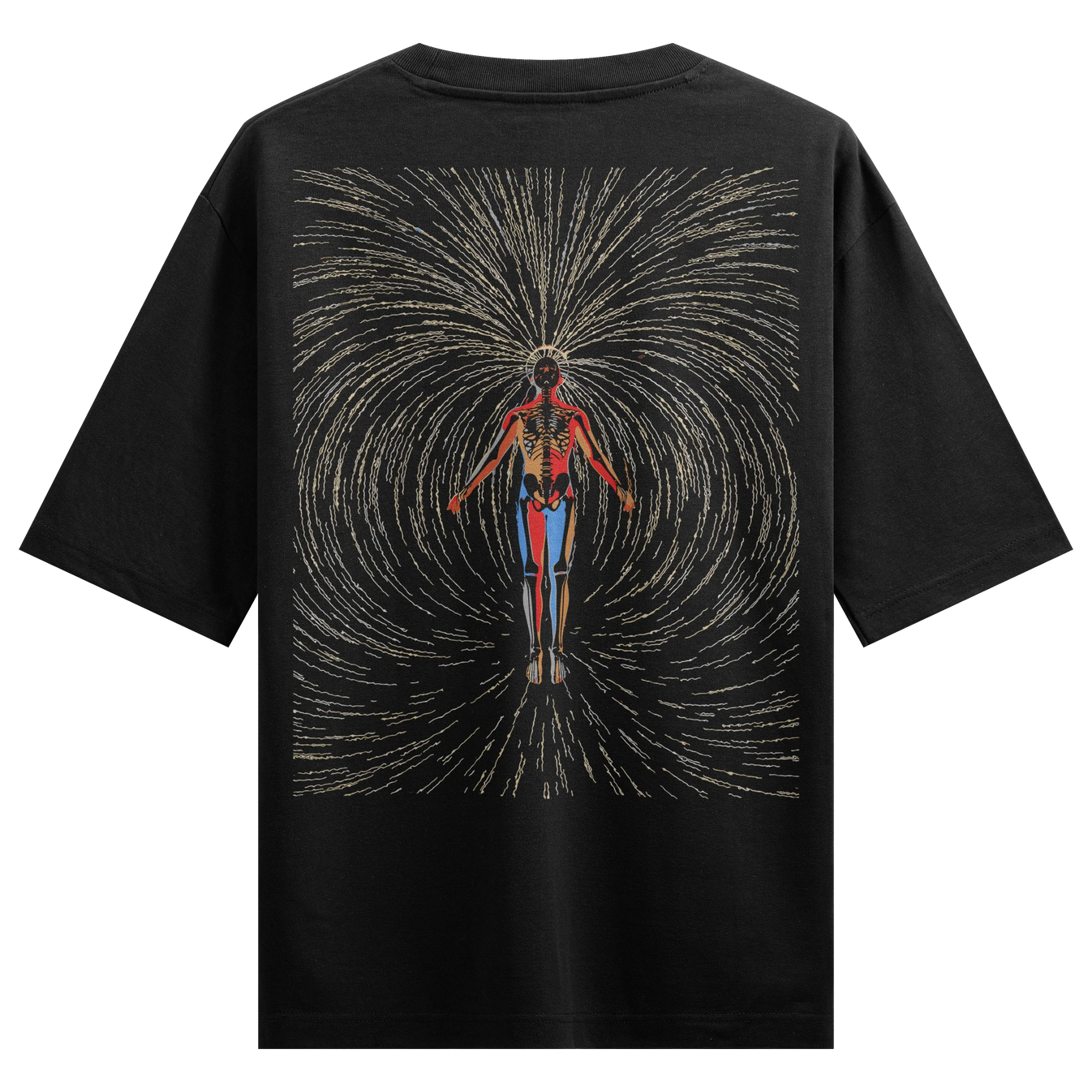 Human Anatomy artwork on PRDGY oversized t-shirt