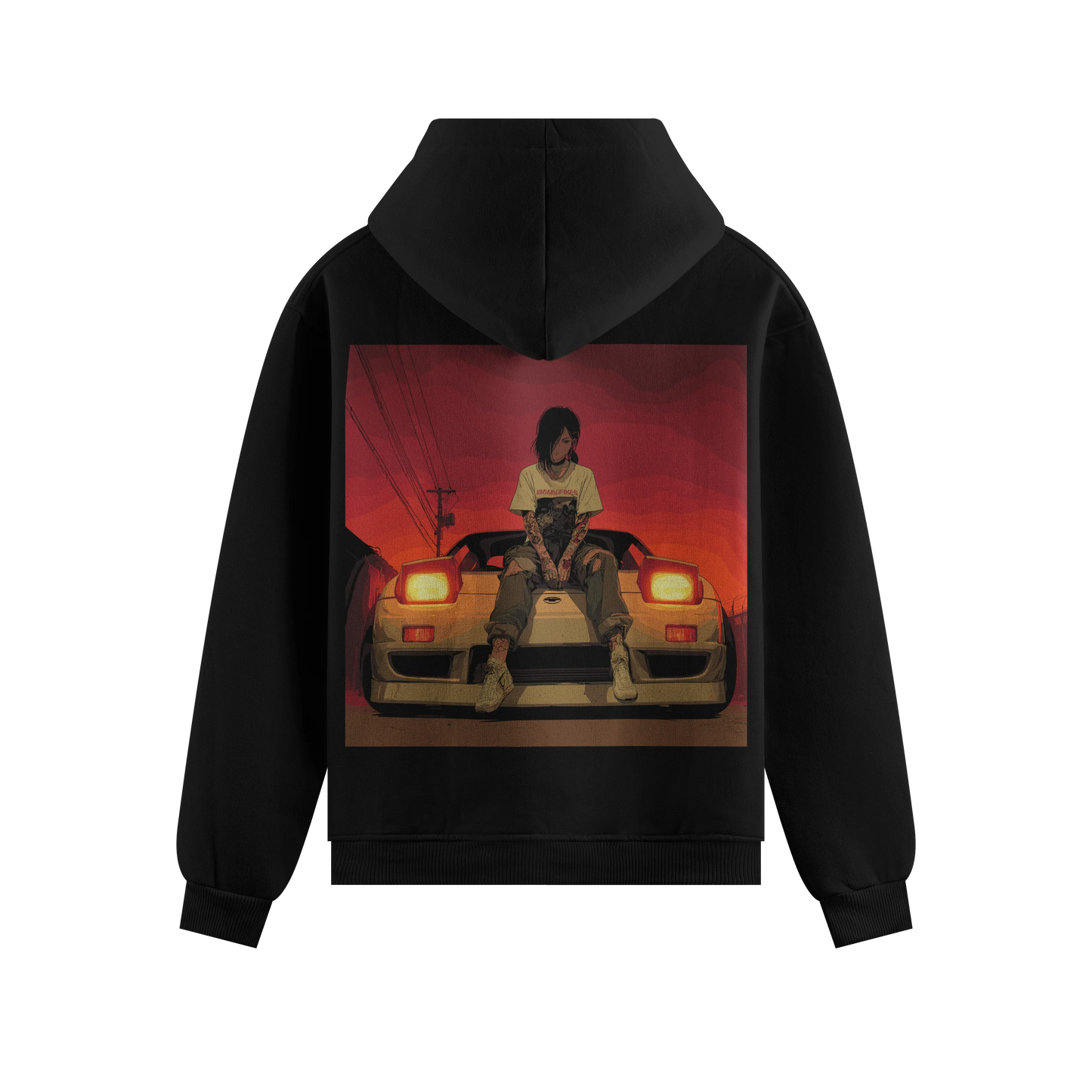 PRDGY JDM Sunset Oversized Hoodie