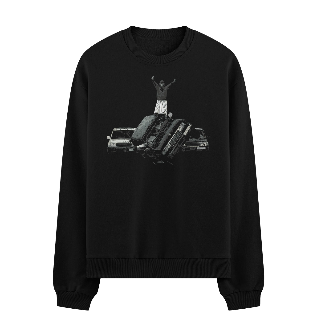 Jesus Christ artwork on PRDGY sweatshirt